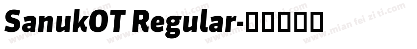 SanukOT Regular字体转换